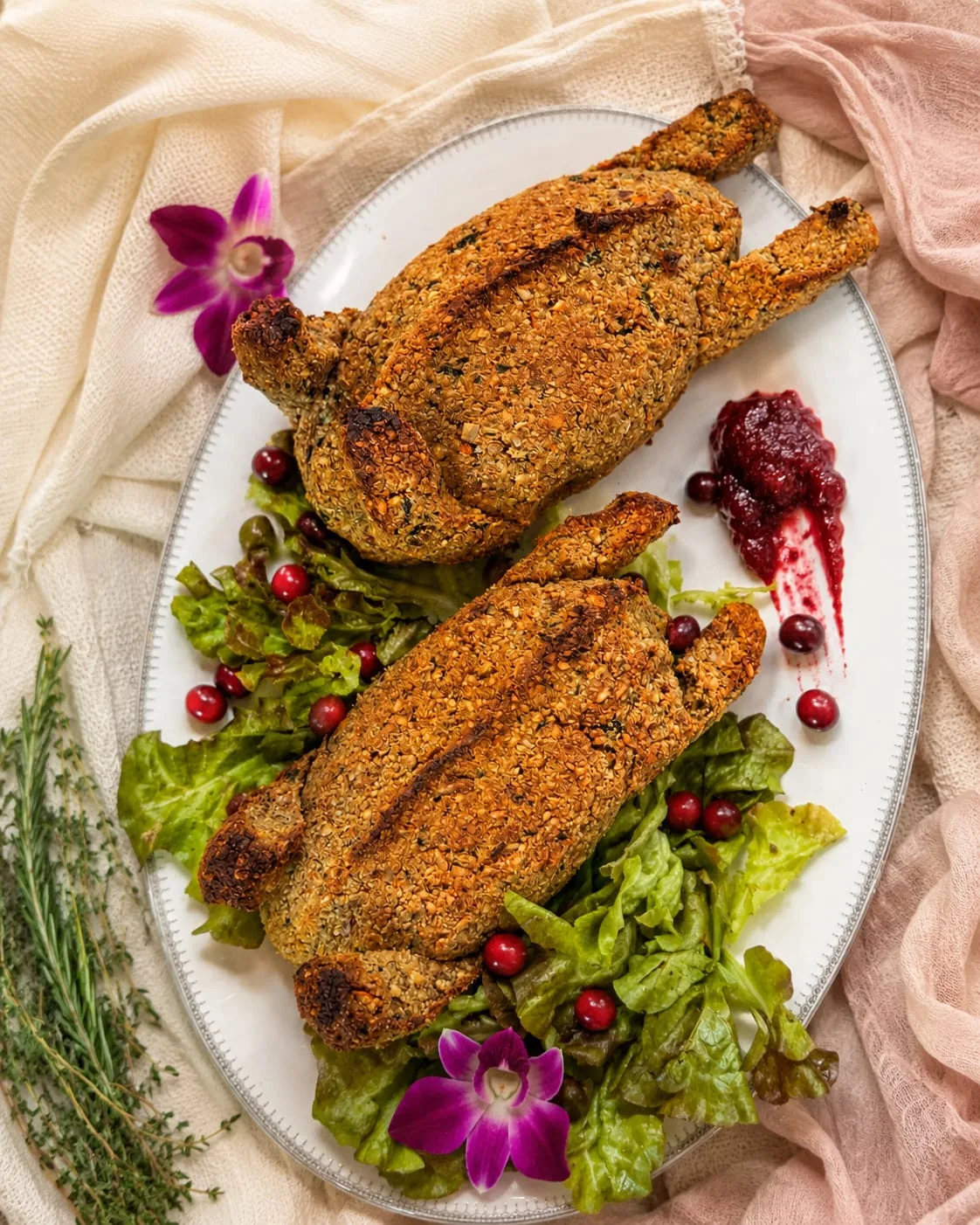 Whole Roasted Lentil Loaf — Thanksgiving Dinner