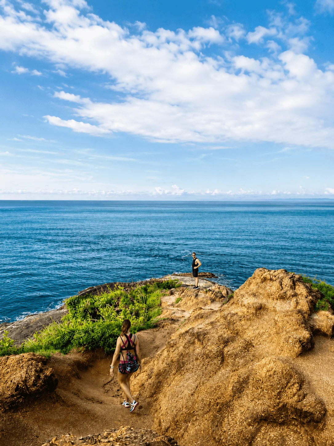 Coastal cliff hike above the Andaman Sea near Rawai