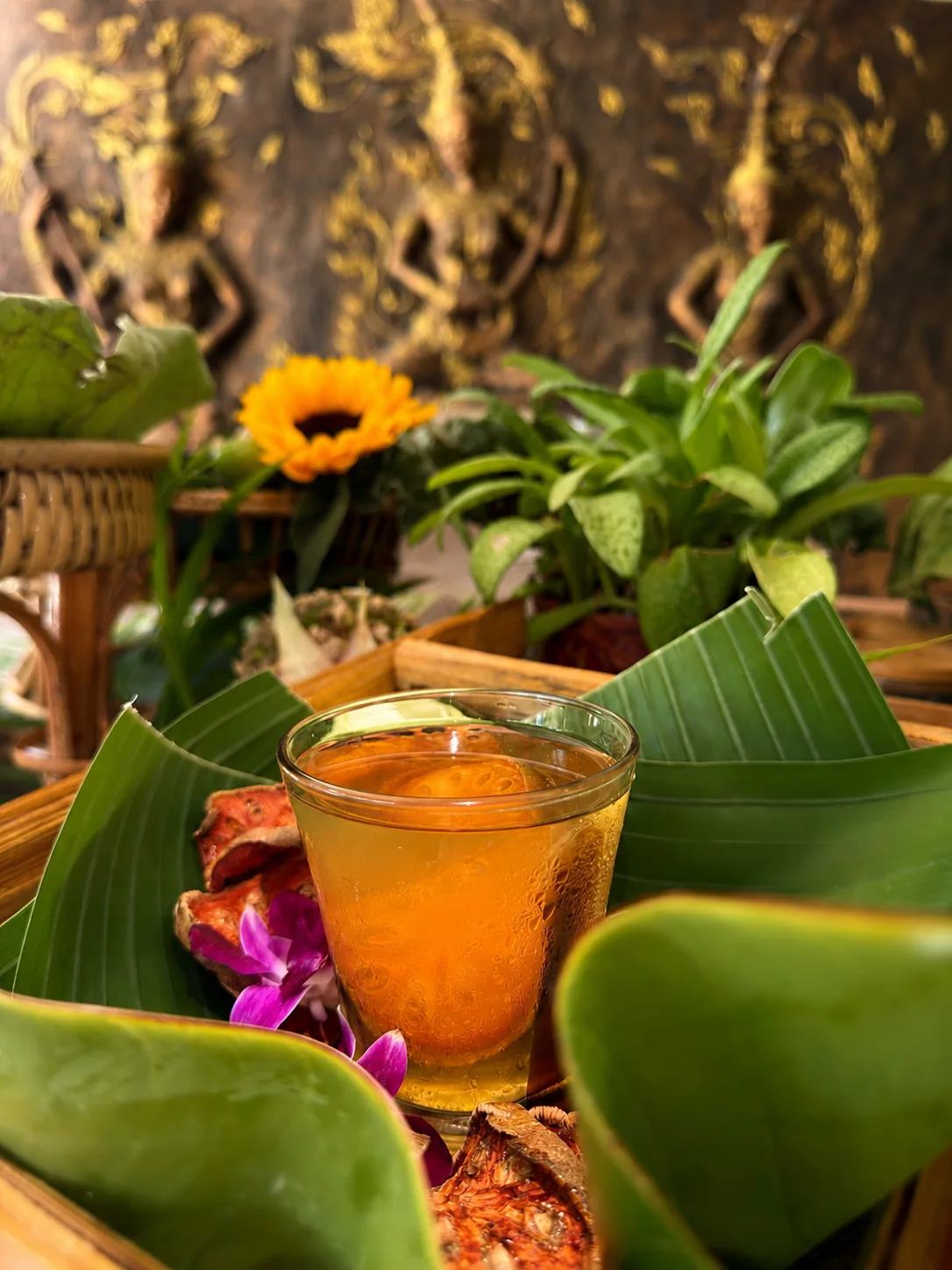 Tropical wellness tea at Phuket Cleanse