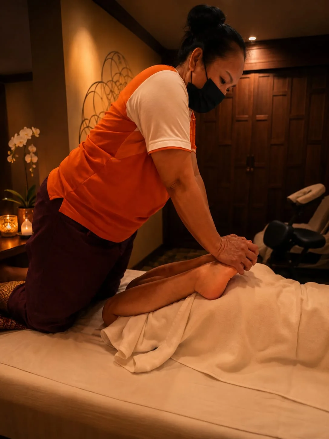 Foot massage at Phuket Cleanse